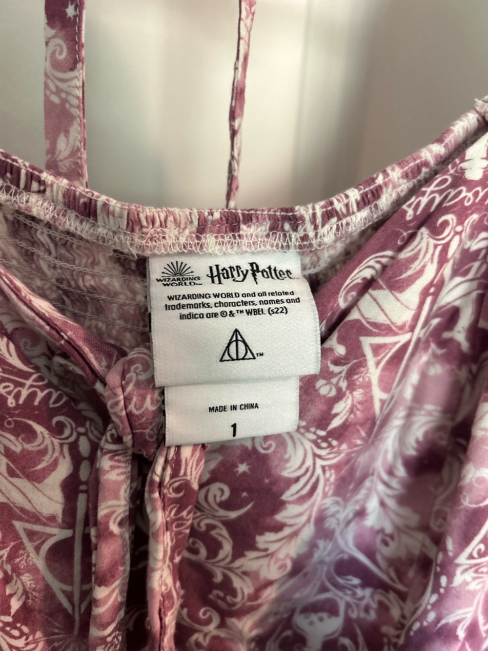 Deathly Hallows Printed Peasant Blouse - Picture 4 of 7